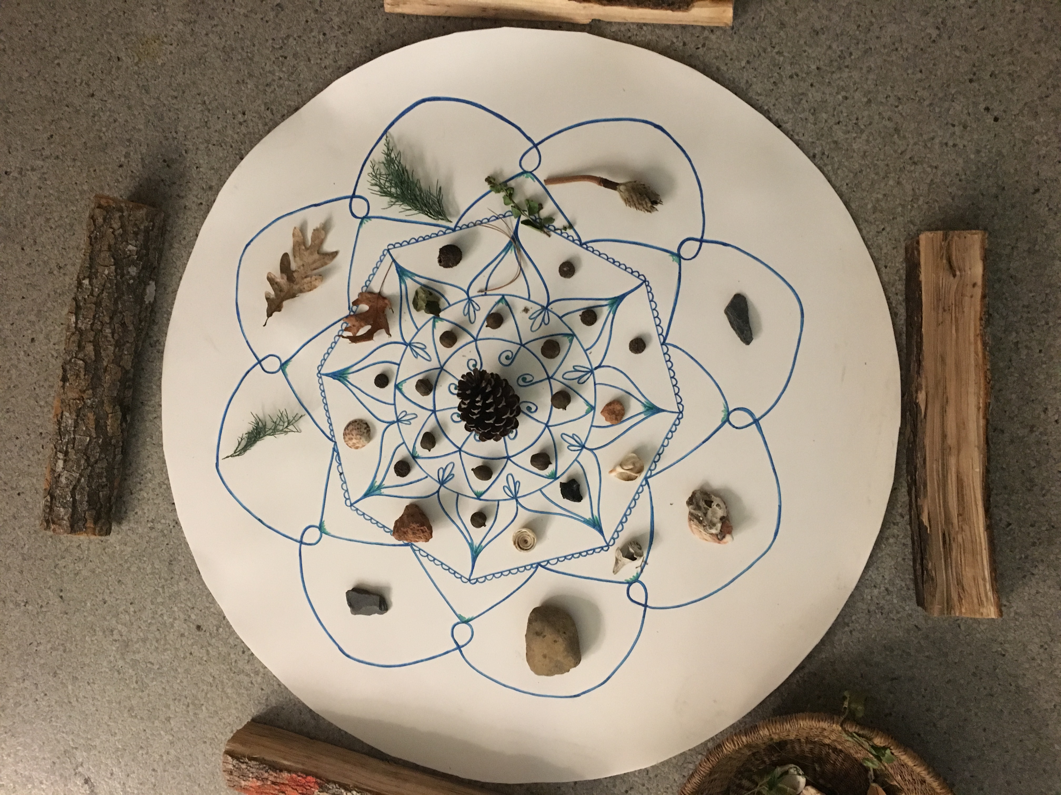 Our gratitude mandala! Thank you James River and the rich life that lives within your watershed, for all all of the life and joy that you provide for us! 