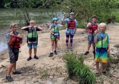 Students make friends and learn the importance of protecting our environment at our James River Summer Camps